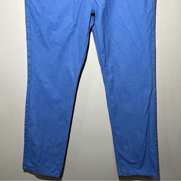 Bonobos Pants Mens 33x32 Blue Straight Fit Chinos Preppy Casual - Picture 3 of 11